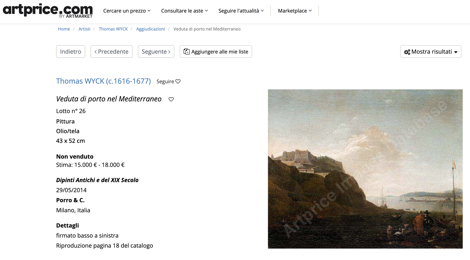 Veduta costiera nel Mediterraneo